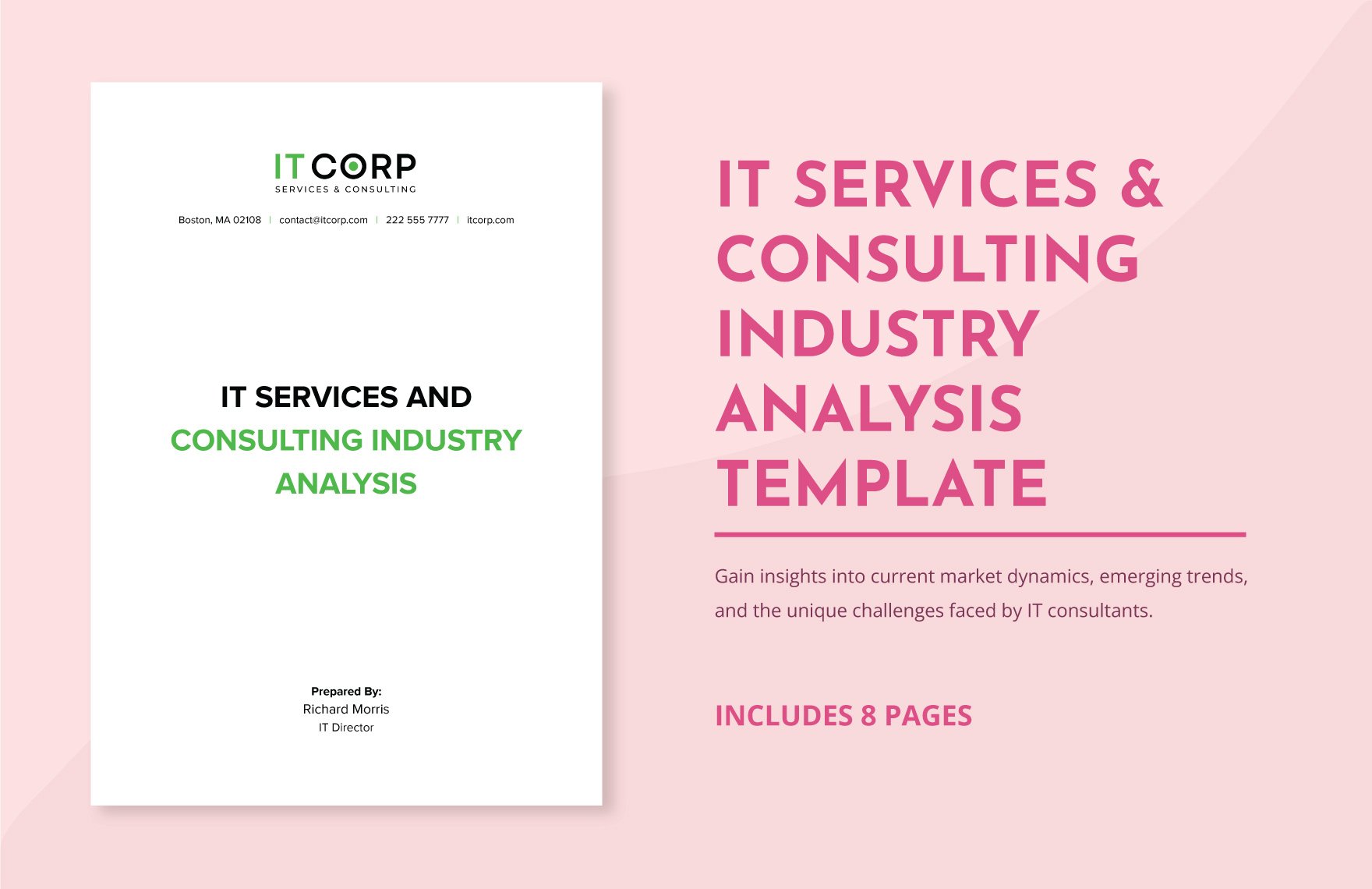IT Services & Consulting Industry Analysis Template