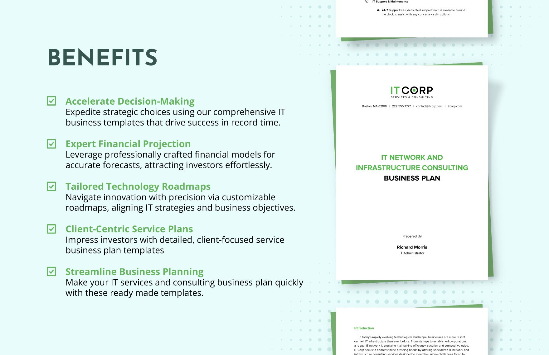 IT Network & Infrastructure Consulting Business Plan Template