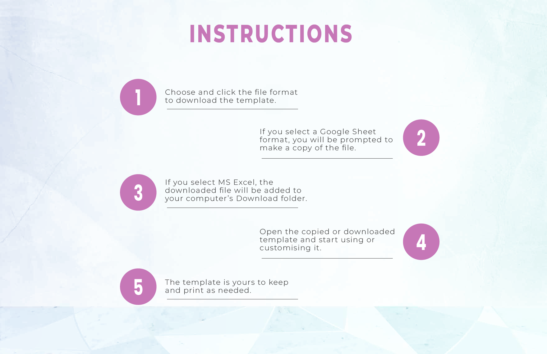 Business Finance Template