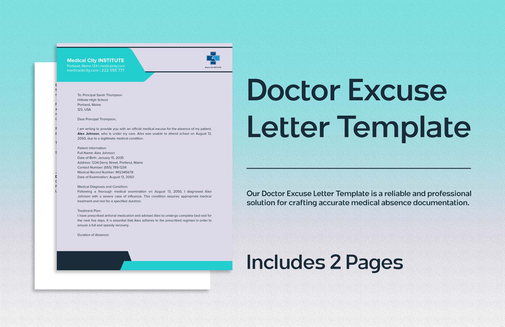 Doctor Excuse Letter Template