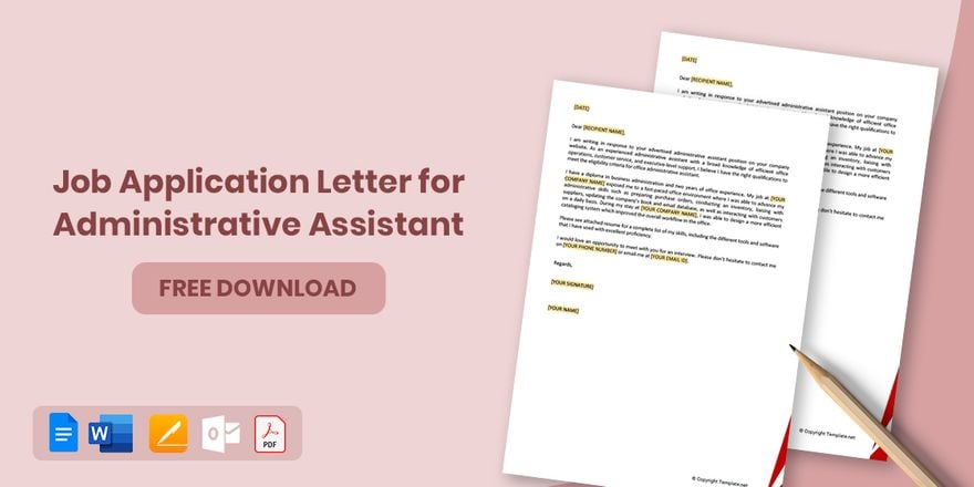 Job Application Letter for Administrative Assistant