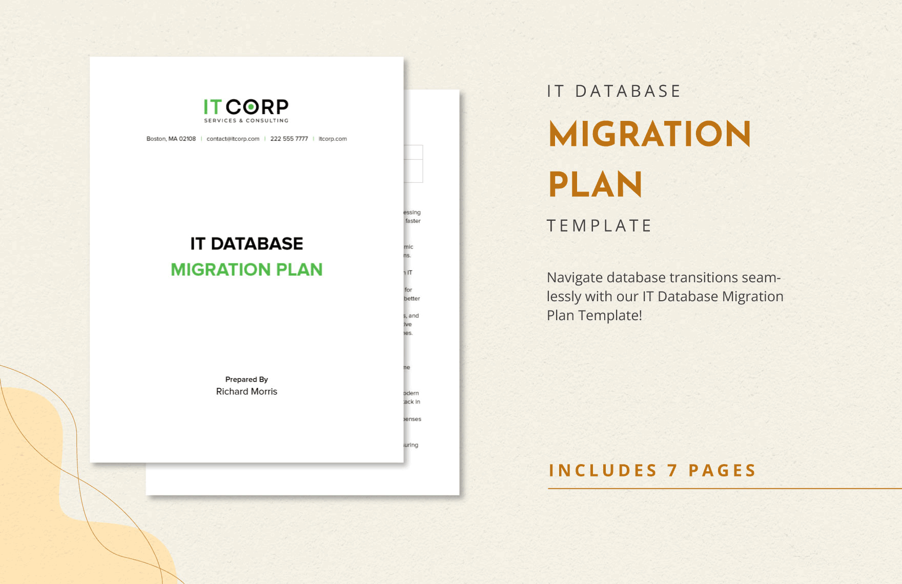 IT Database Migration Plan Template in Word, Google Docs, PDF