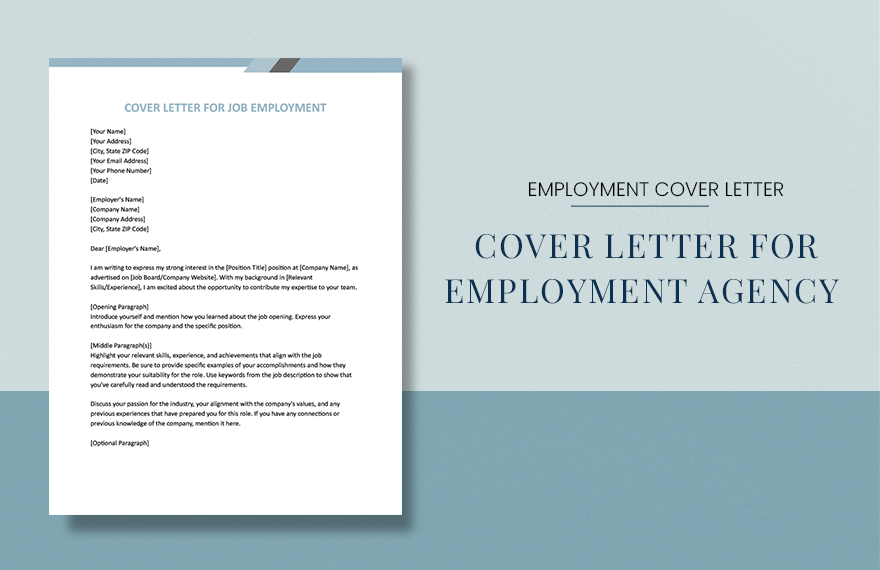 Free Cover Letter For Job Employment