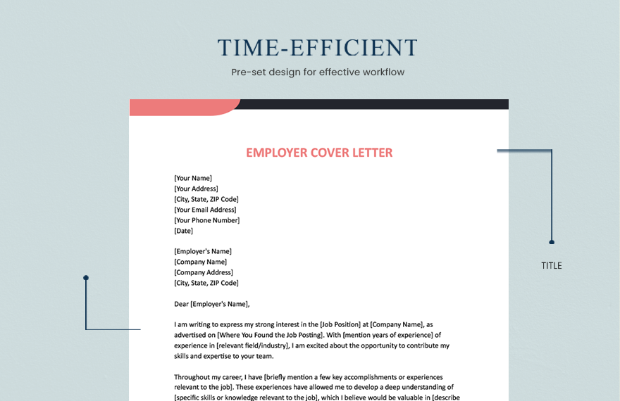 Employer Cover Letter