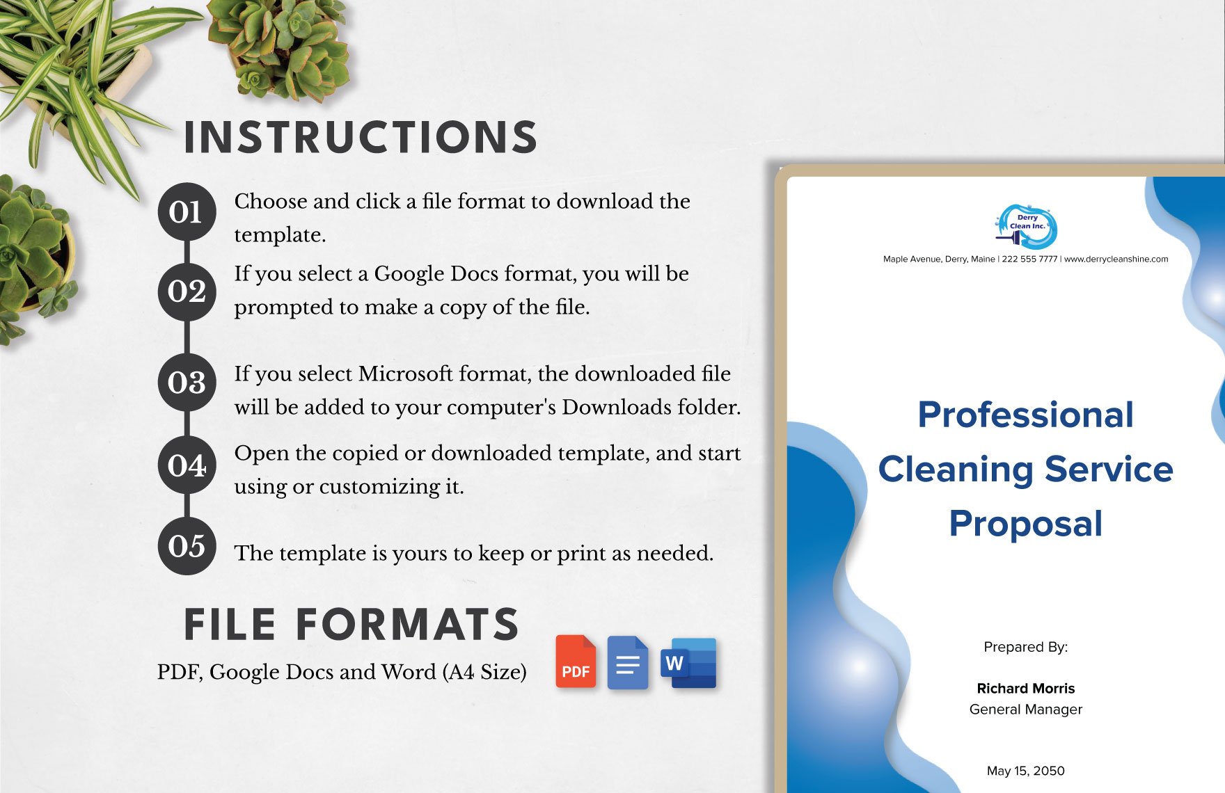 Professional Cleaning Service Proposal Template