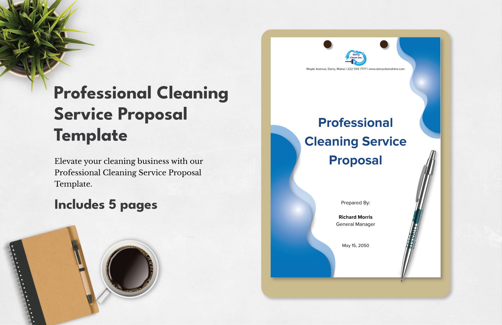 Professional Cleaning Service Proposal Template