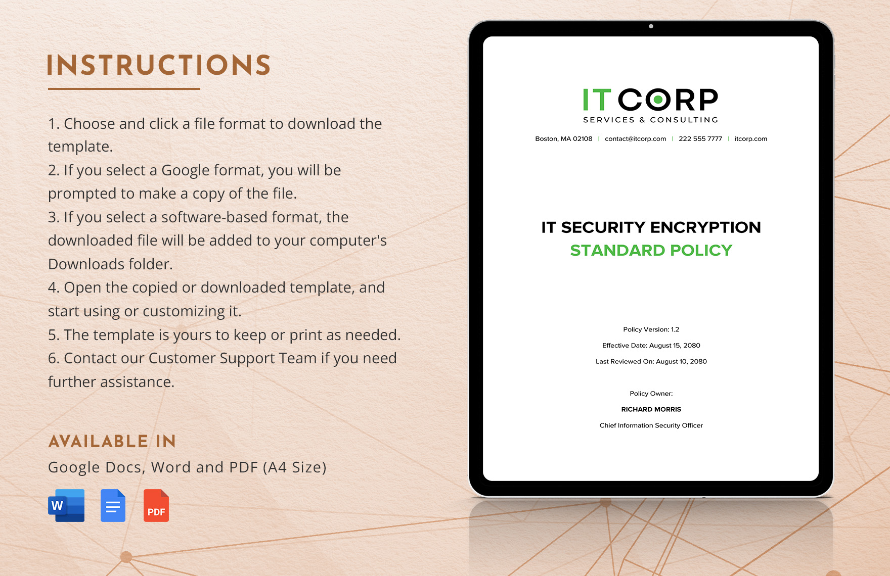 IT Security Encryption Standard Policy Template