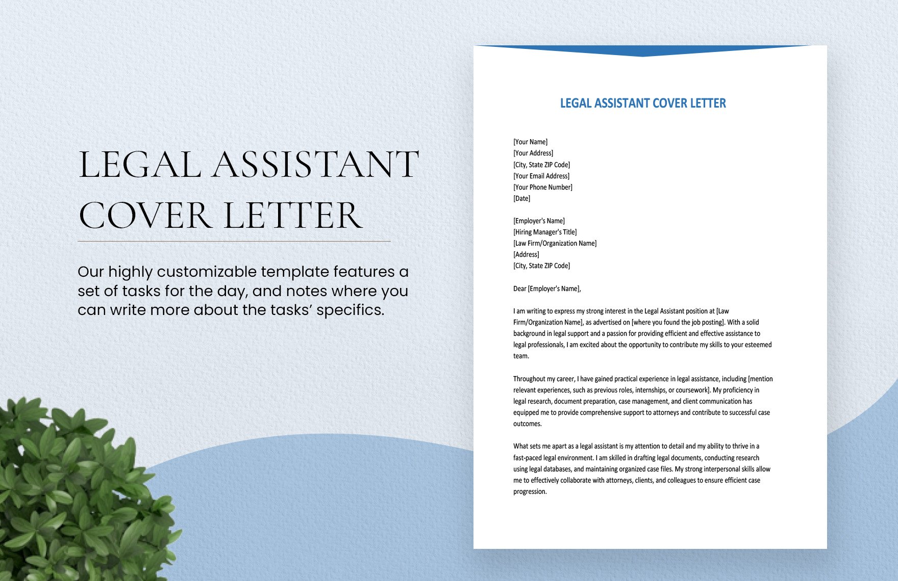 Legal Assistant Cover Letter