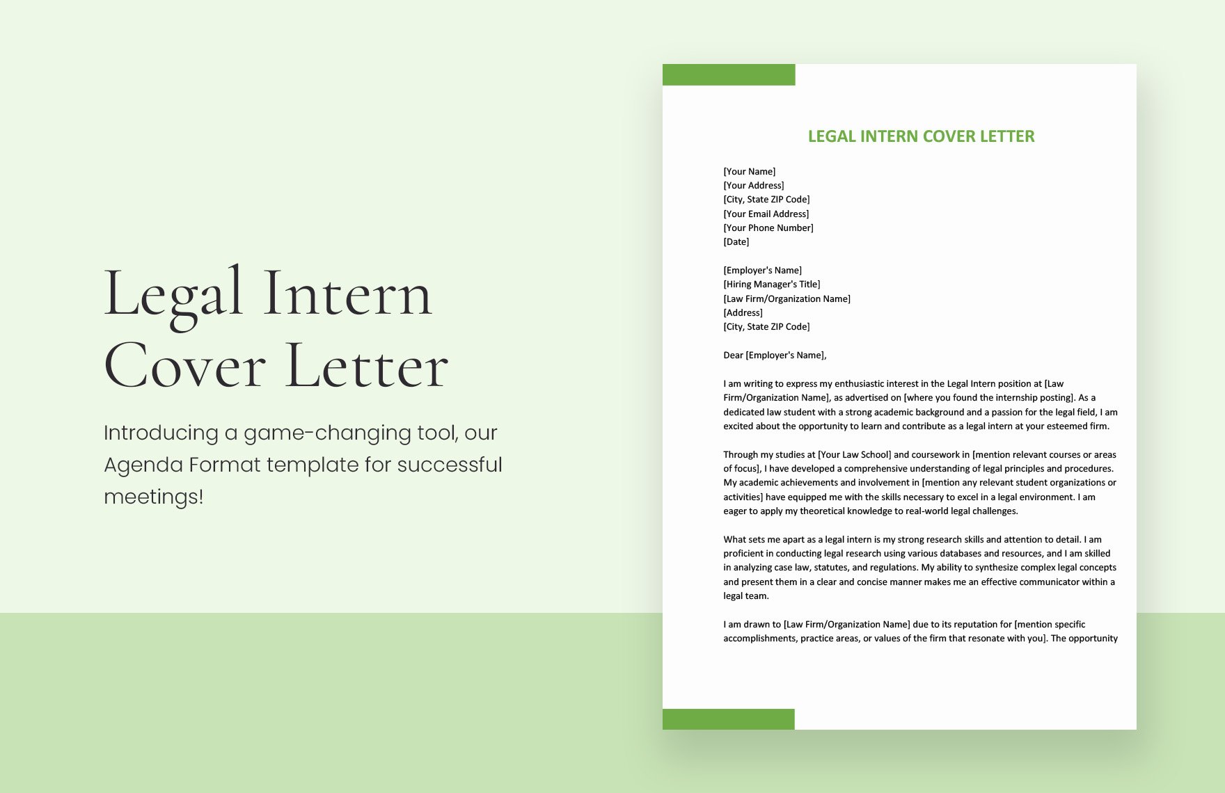 Legal Intern Cover Letter