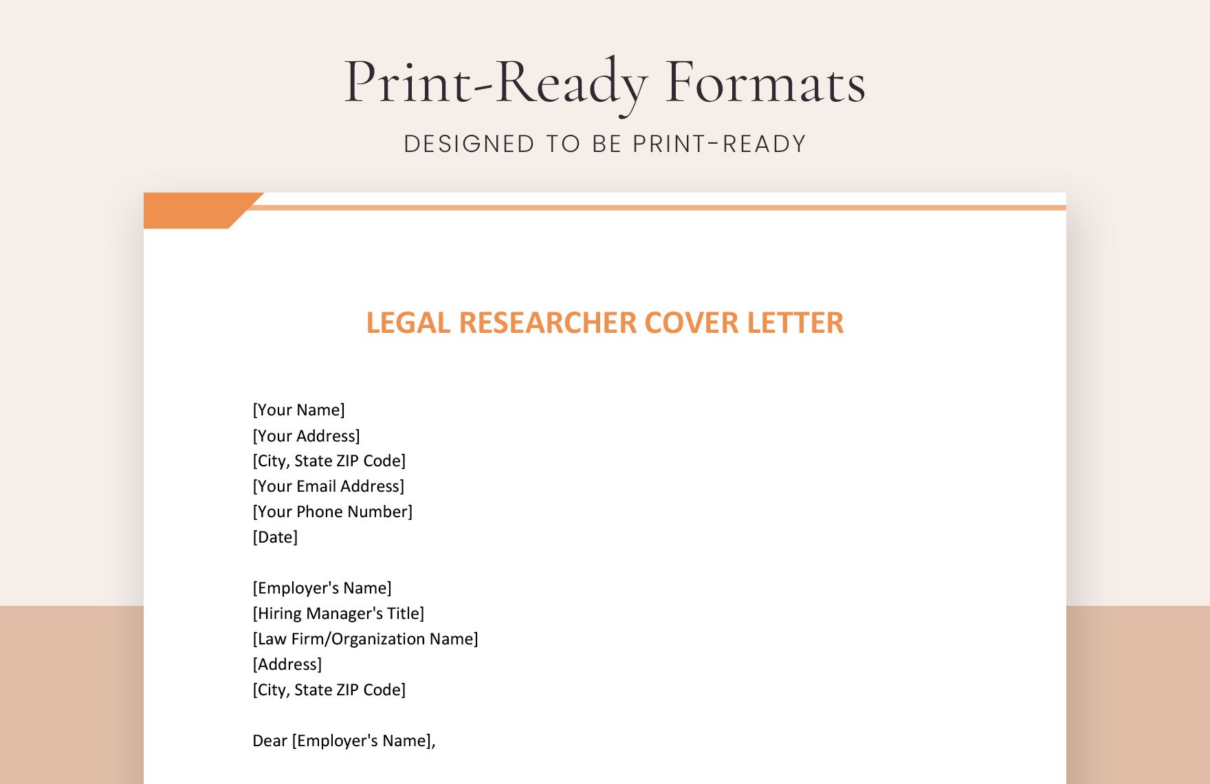 Legal Researcher Cover Letter
