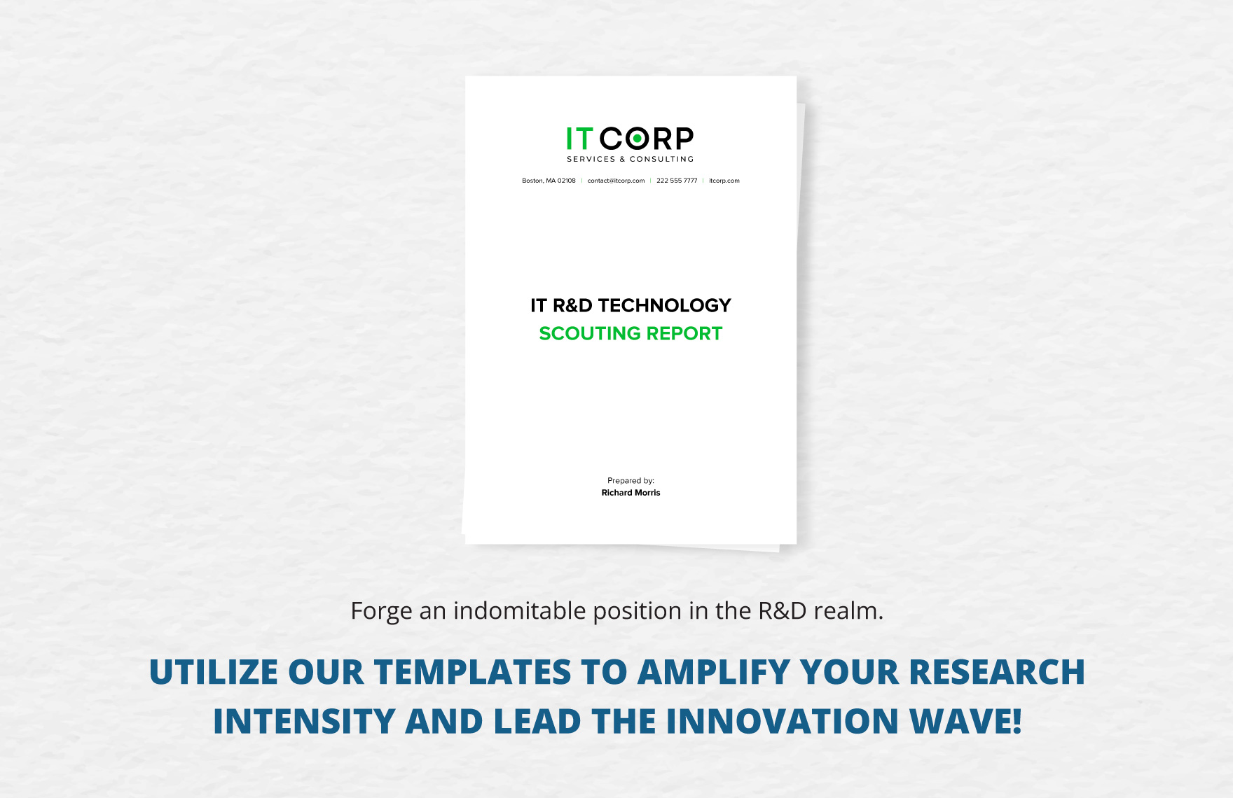 IT R&D Technology Scouting Report Template