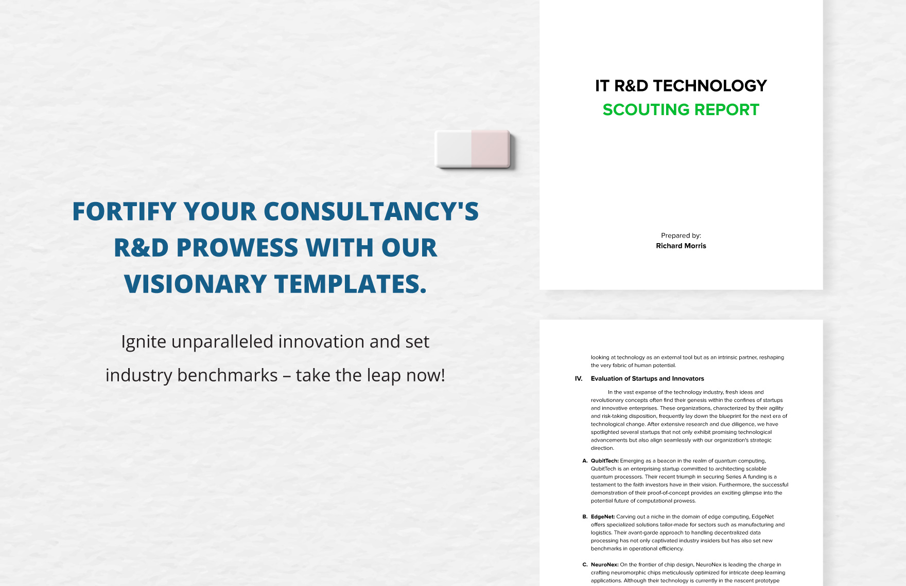 IT R&D Technology Scouting Report Template