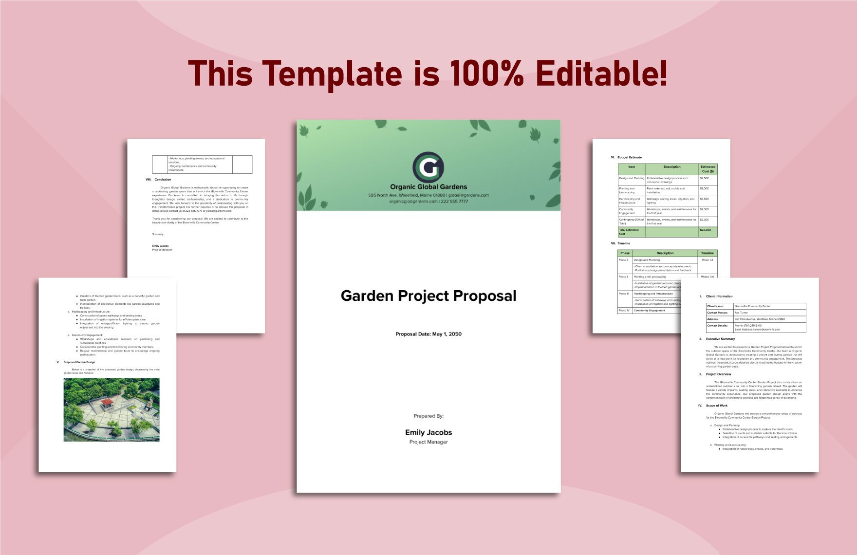 Garden Project Proposal Template