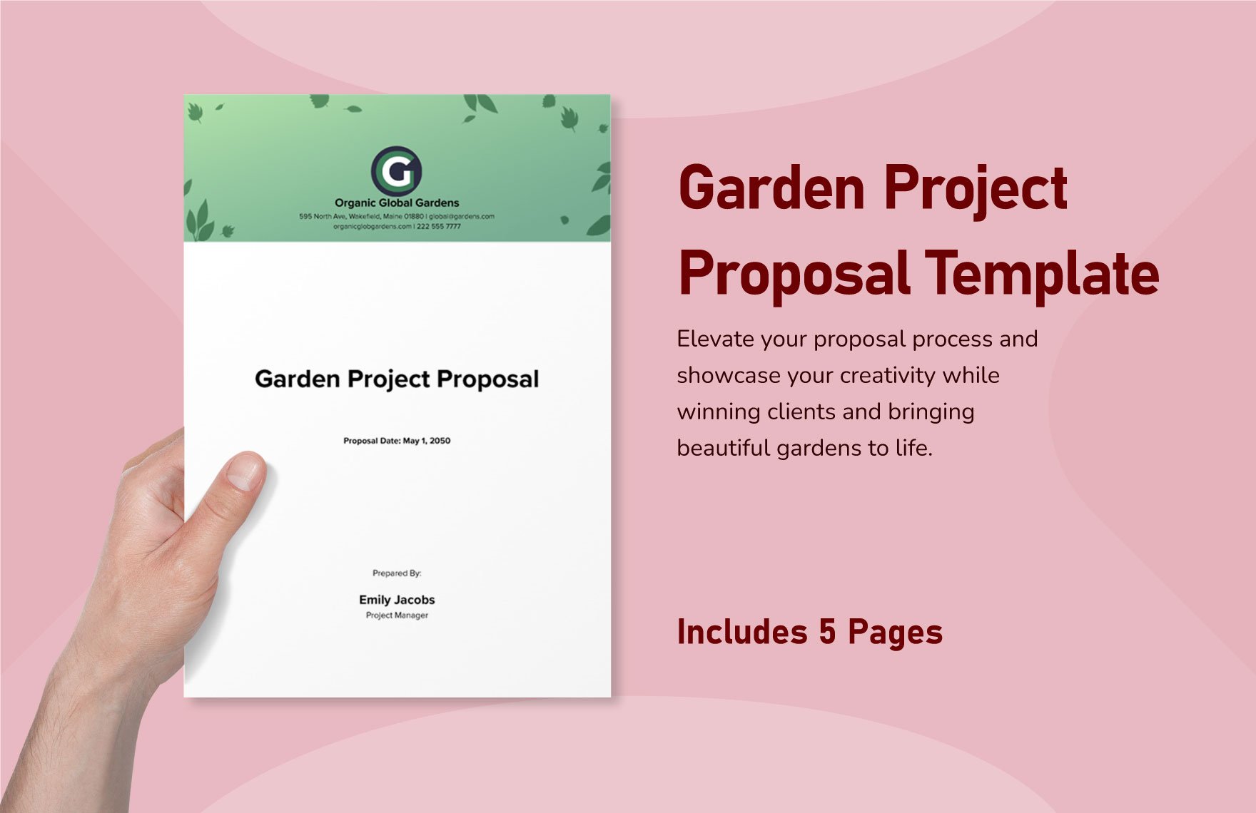 Garden Project Proposal Template