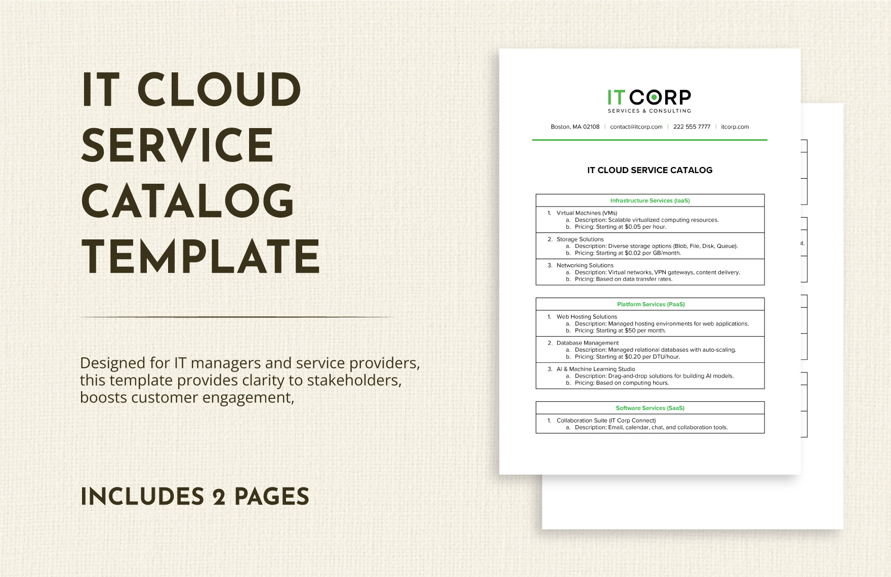 Free Service Catalog Templates Editable And Printable Free Service Catalog Templates Editable And Printable