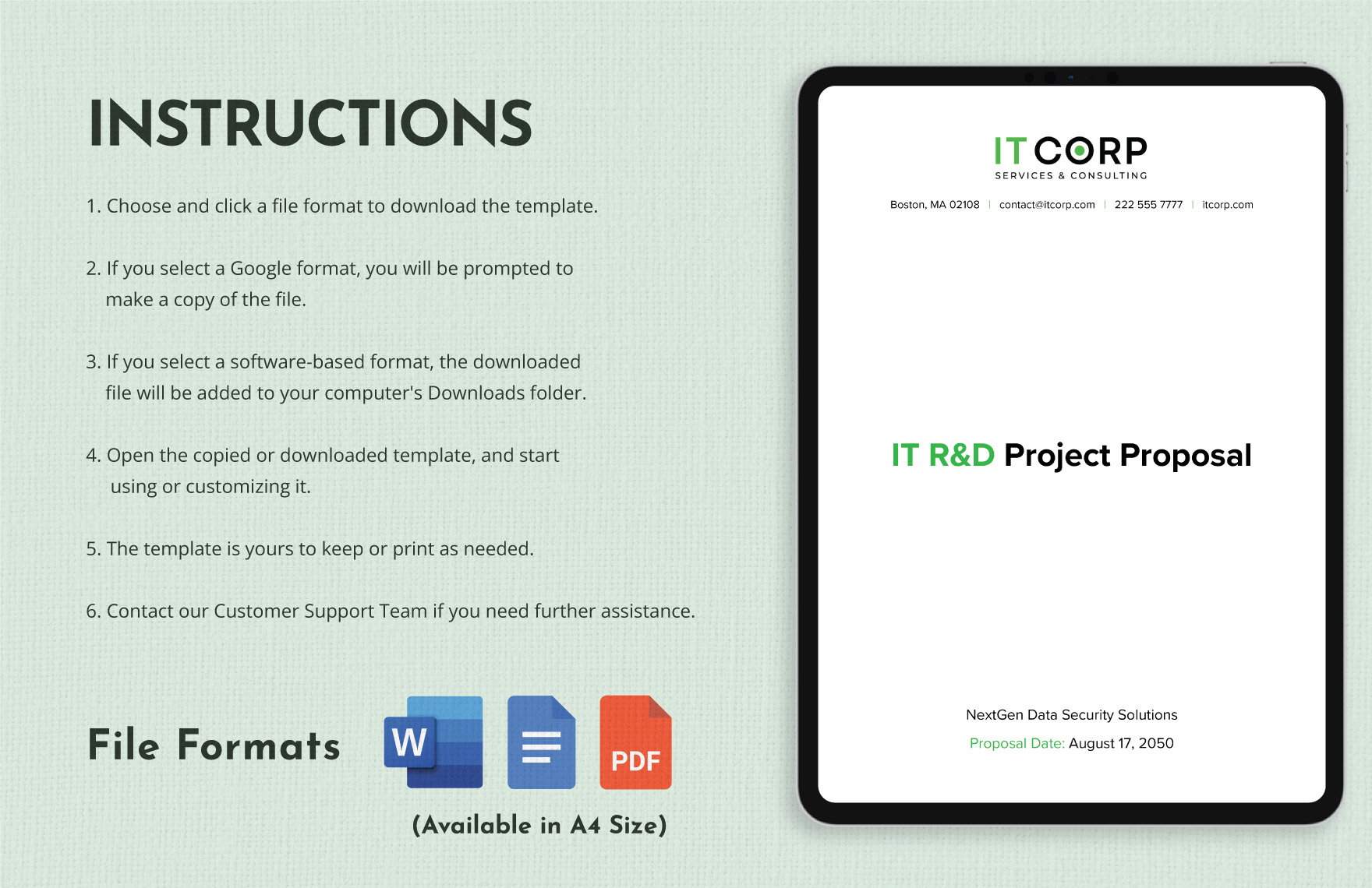 IT RD Project Proposal Template