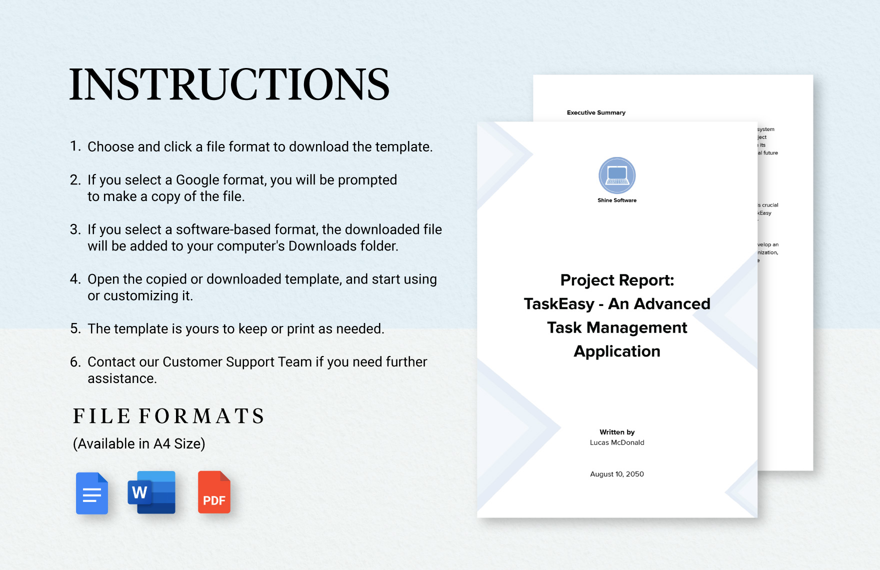 Computer Science Project Report Format