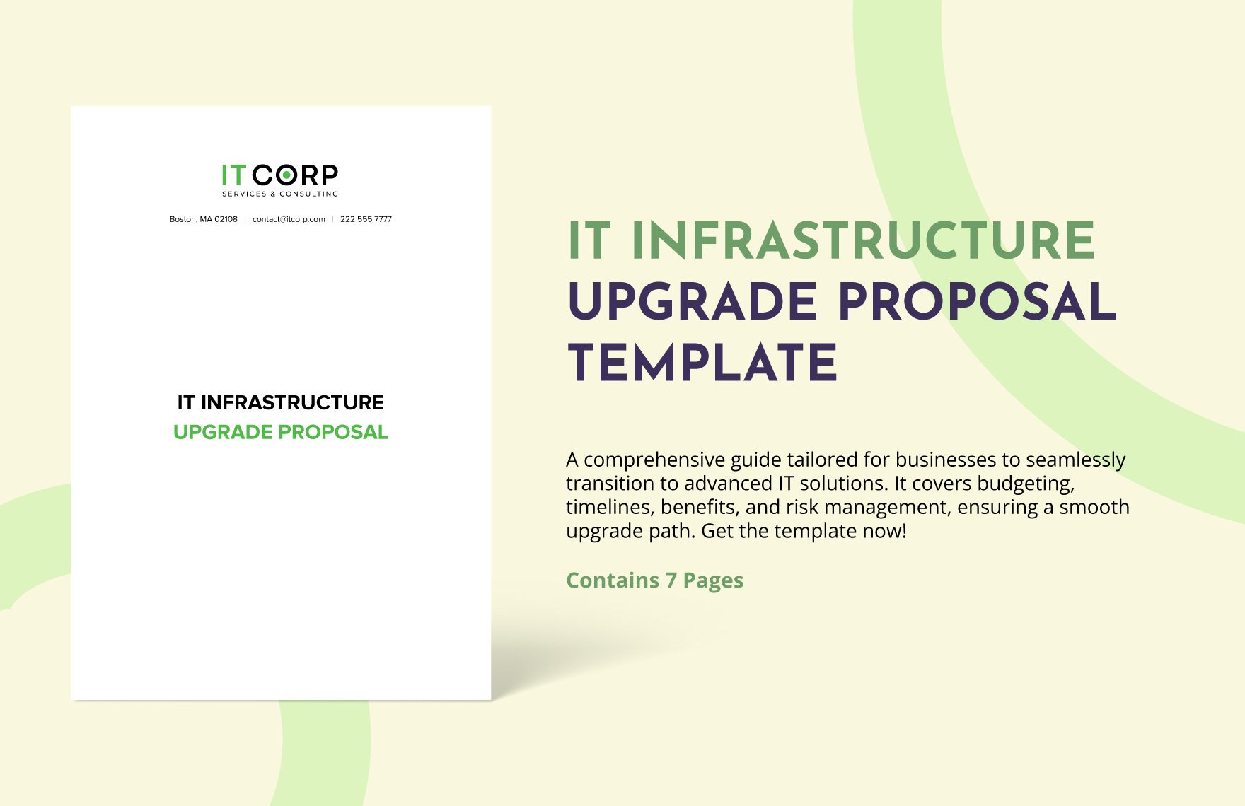 IT Infrastructure Upgrade Proposal Template in Word, Google Docs, PDF