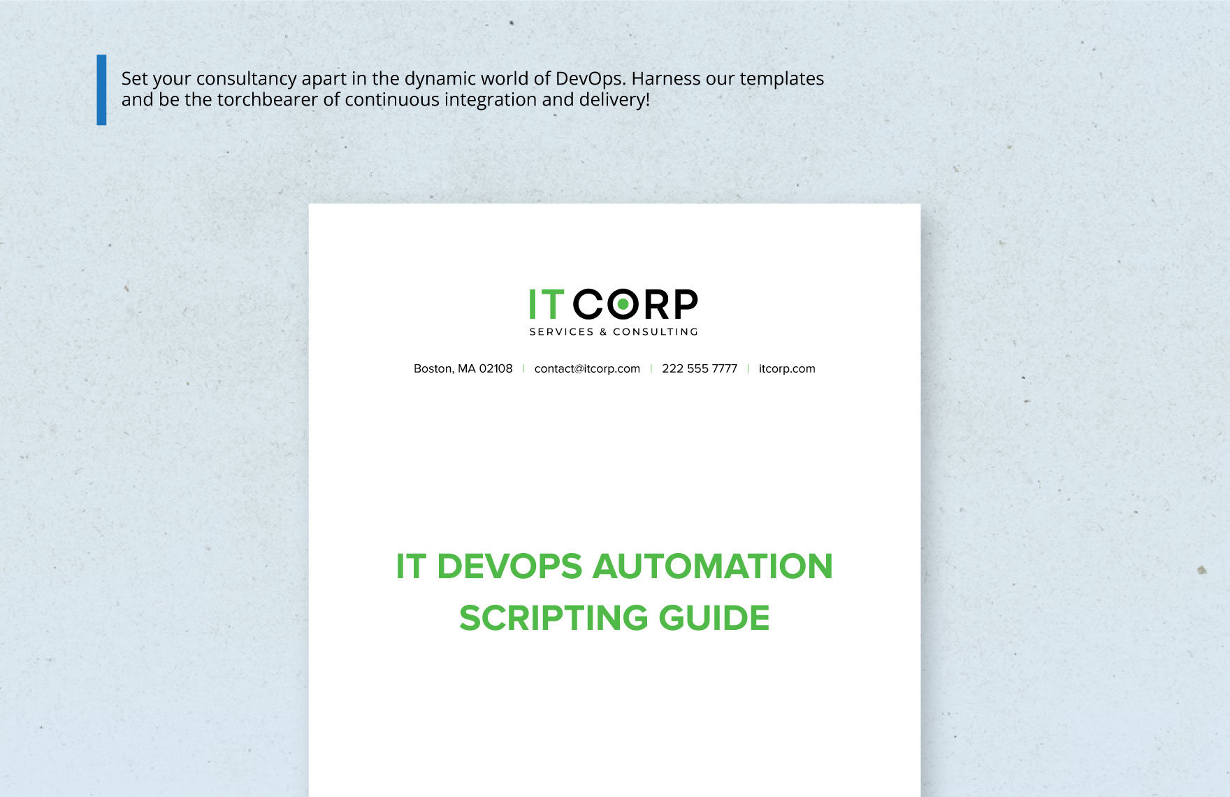 IT DevOps Automation Scripting Guide Template