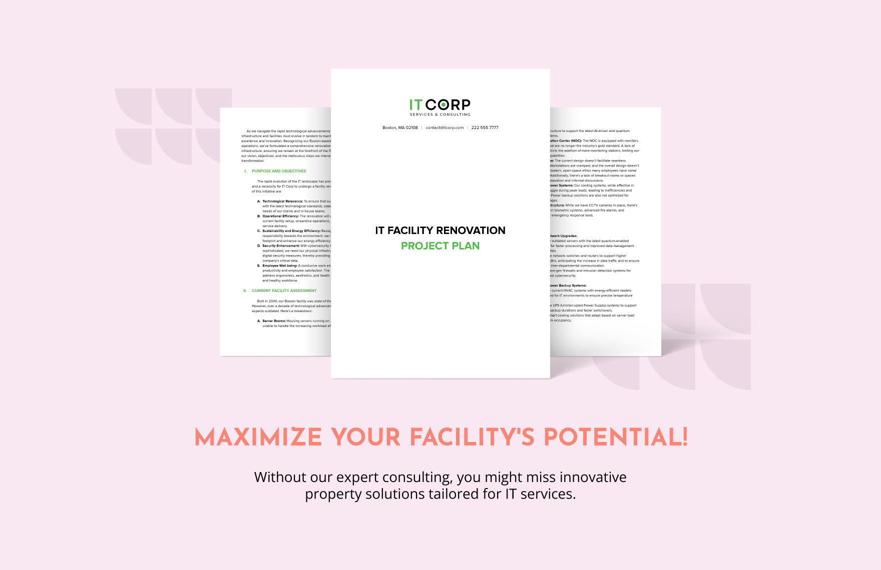 IT Facility Renovation Project Plan Template