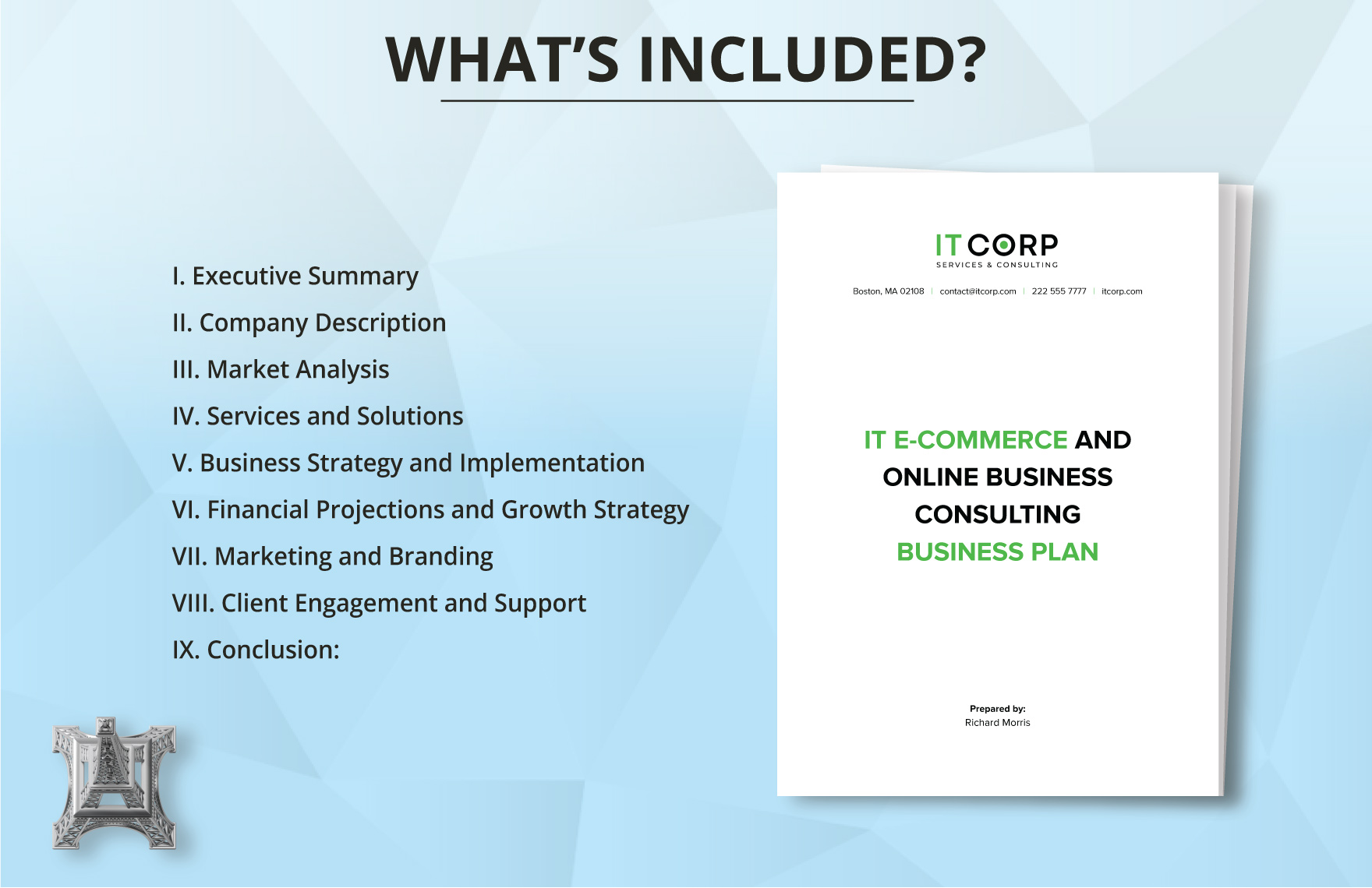 IT E-commerce & Online Business Consulting Business Plan Template