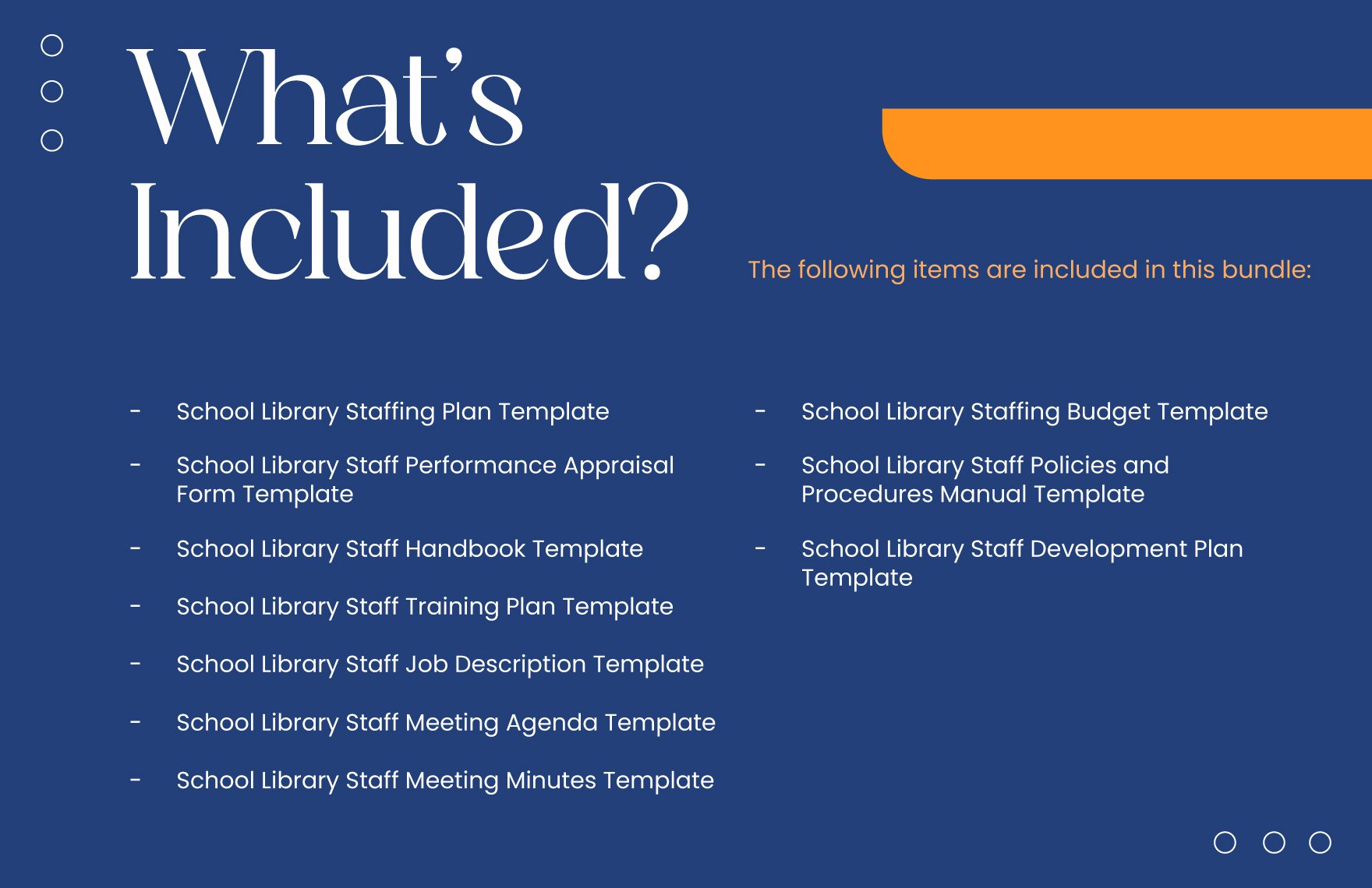 10 Education Library Staffing and Management Template Bundle