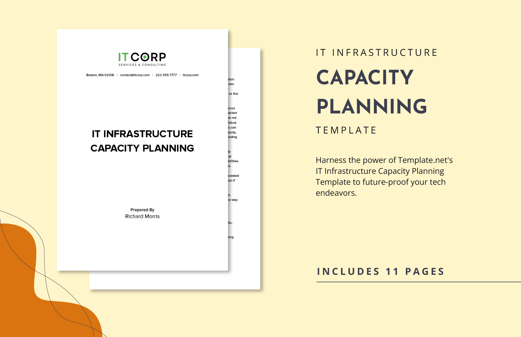 IT Infrastructure Capacity Planning Template