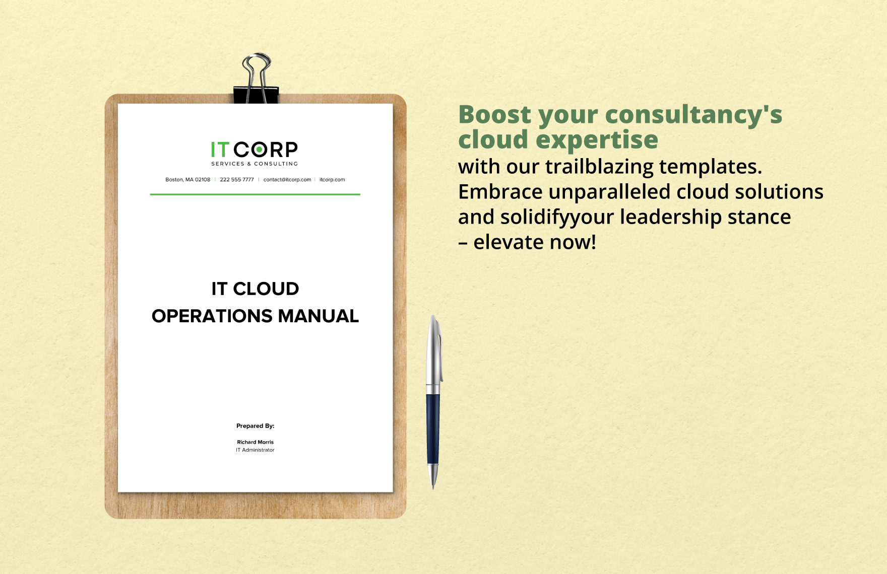 IT Cloud Operations Manual Template