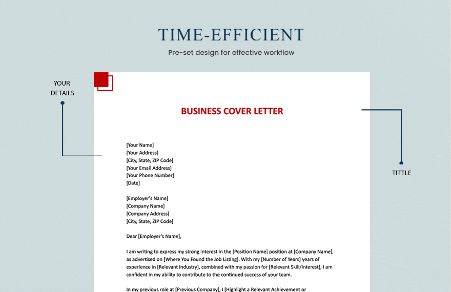 Business Cover Letter