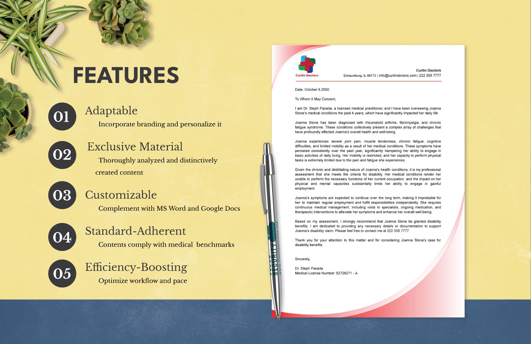 Sample Printable Doc Note for Disability Letter Template
