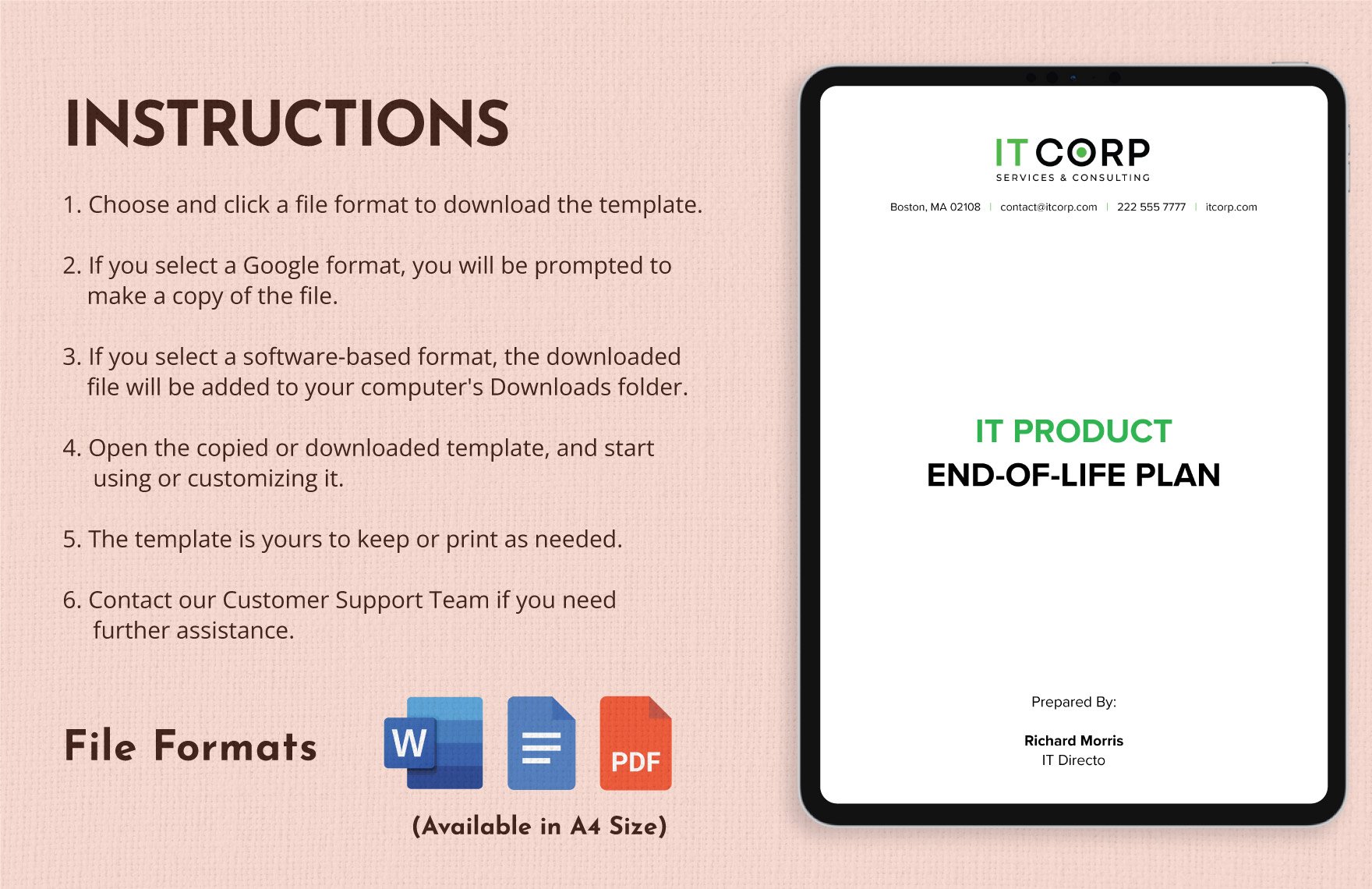 IT Product End-of-Life Plan Template