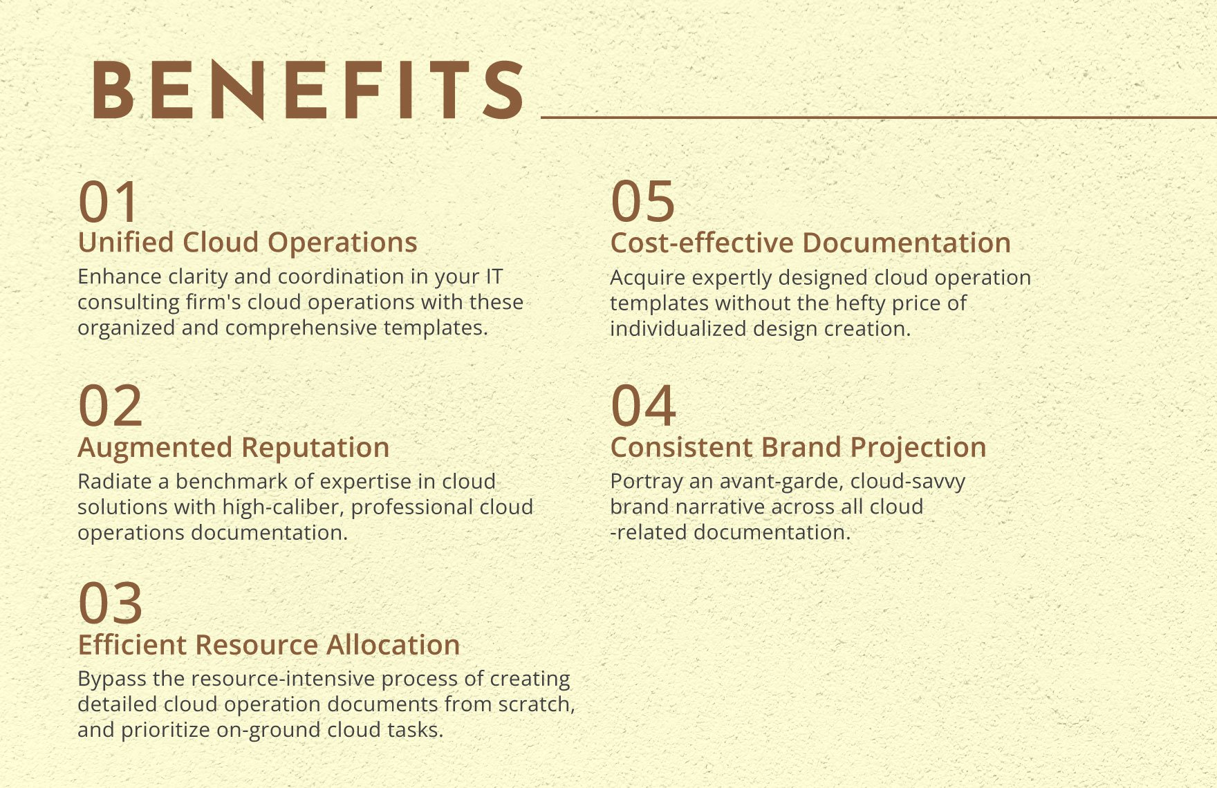 IT Cloud Resource Allocation Plan Template