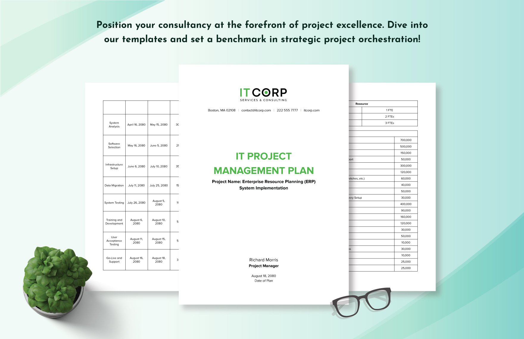 IT Project Management Plan Template