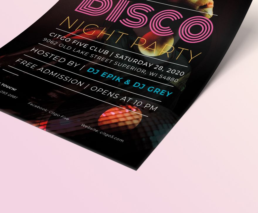 Disco Flyer Template