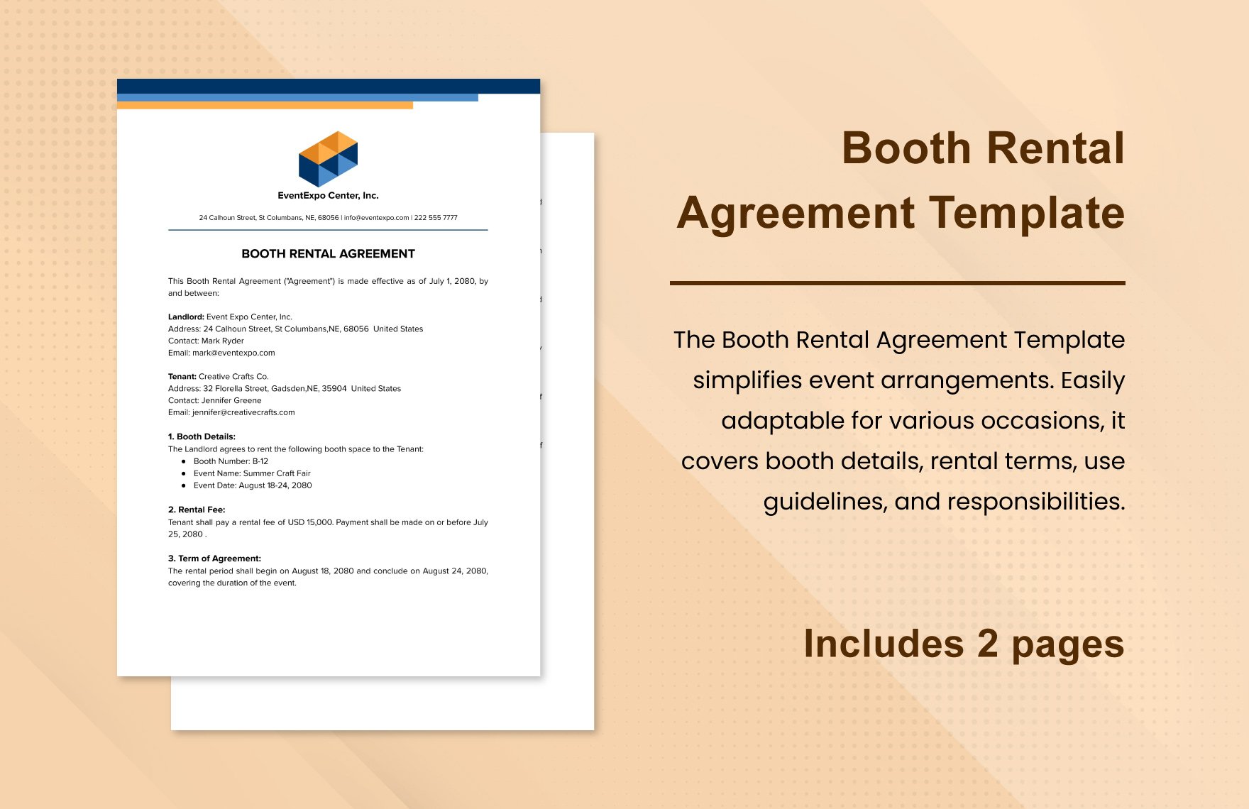 Booth Rental Agreement Template