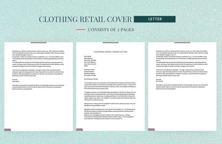 Clothing Retail Cover Letter