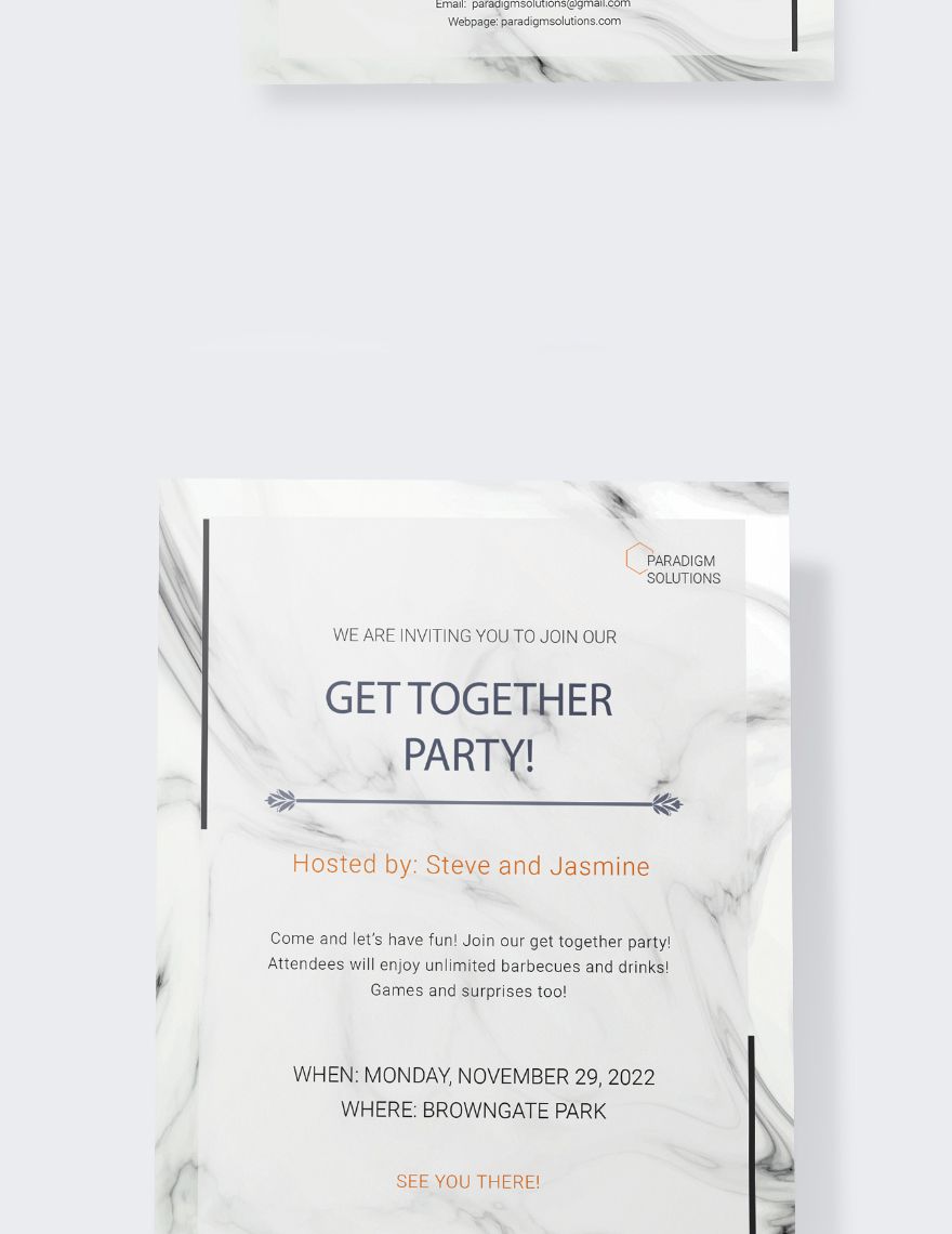 Get Together Invitation Template