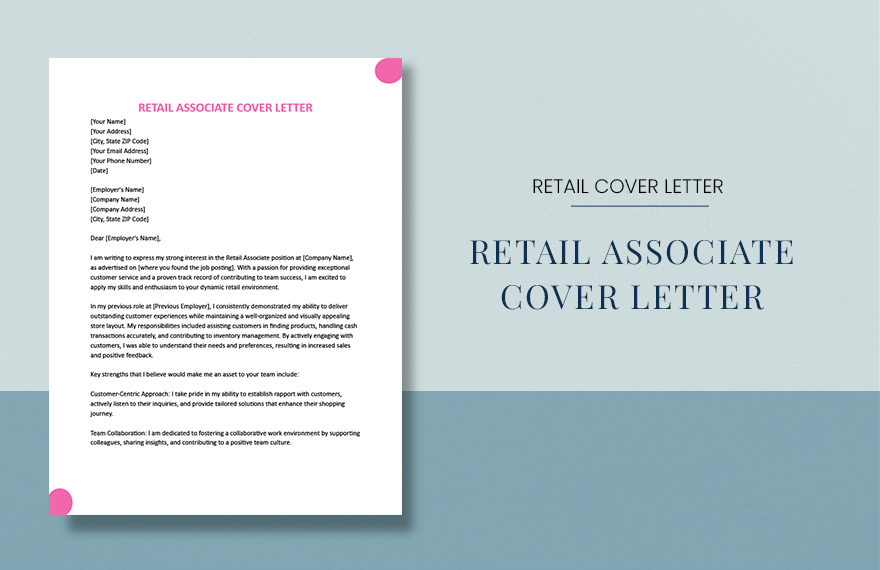 Retail Associate Cover Letter