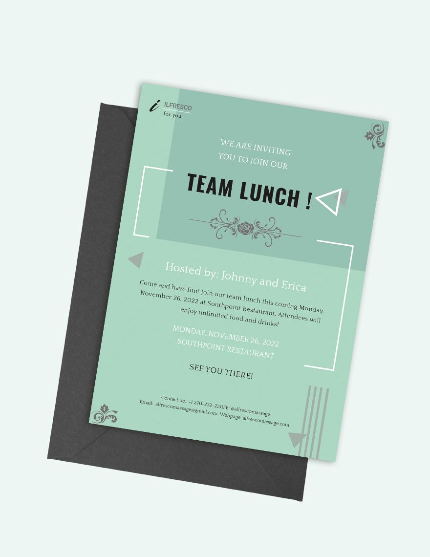 Lunch Invitation Template