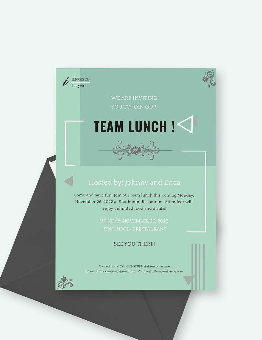 Lunch Invitation Template