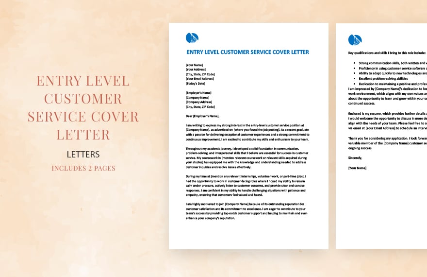 Entry level customer service cover letter