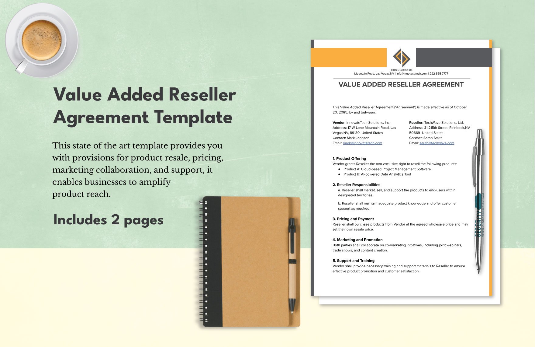 Value Added Reseller Agreement Template