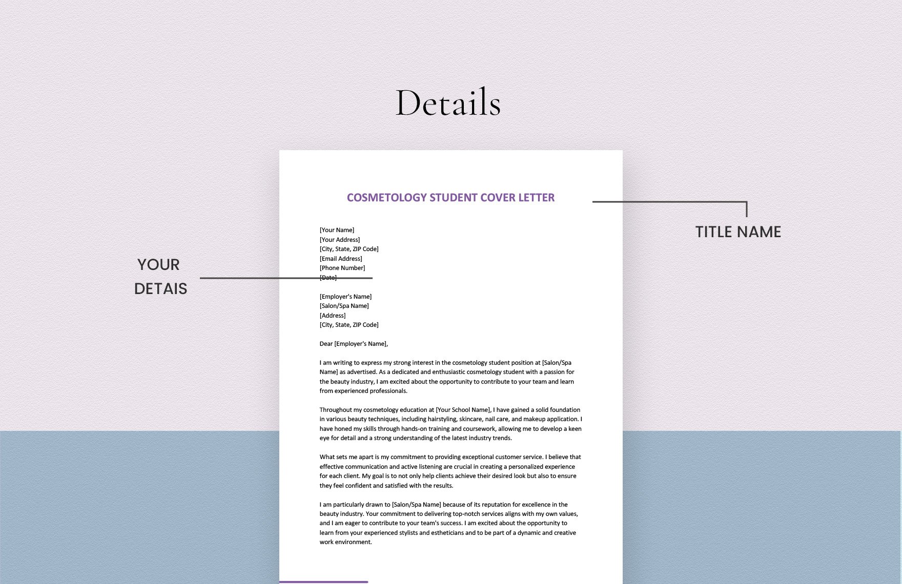 Cosmetology Student Cover Letter in Word, Google Docs - Download ...