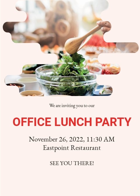 FREE Formal Lunch Invitation Template - Word (DOC) | PSD | InDesign