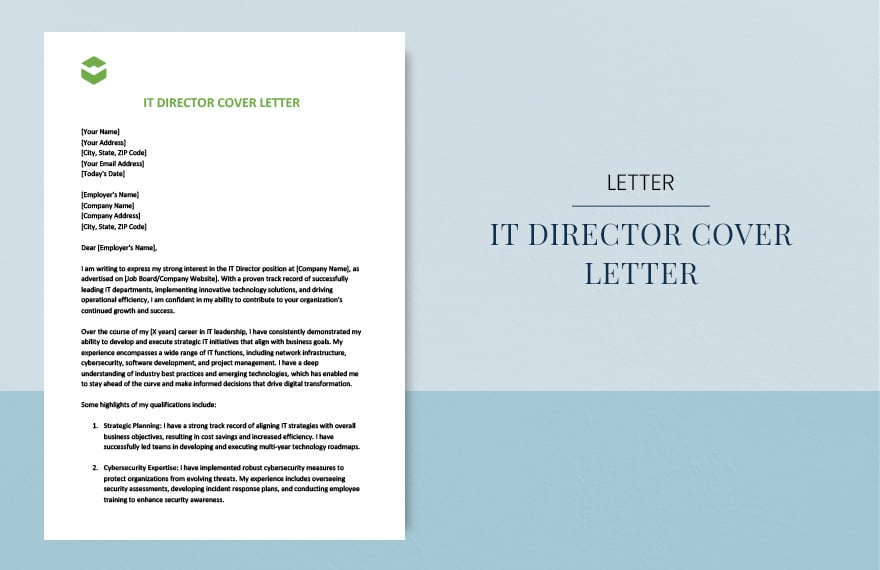 It director cover letter