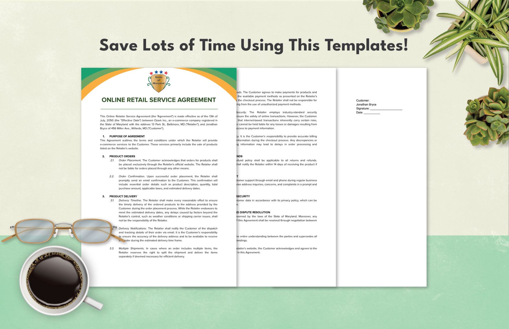 Retail Service Agreement Template