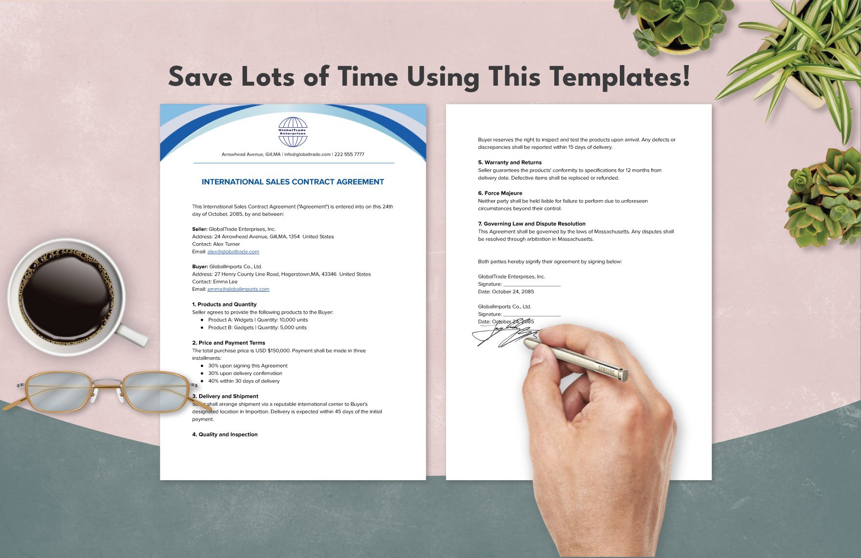 International Sales Contract Agreement Template
