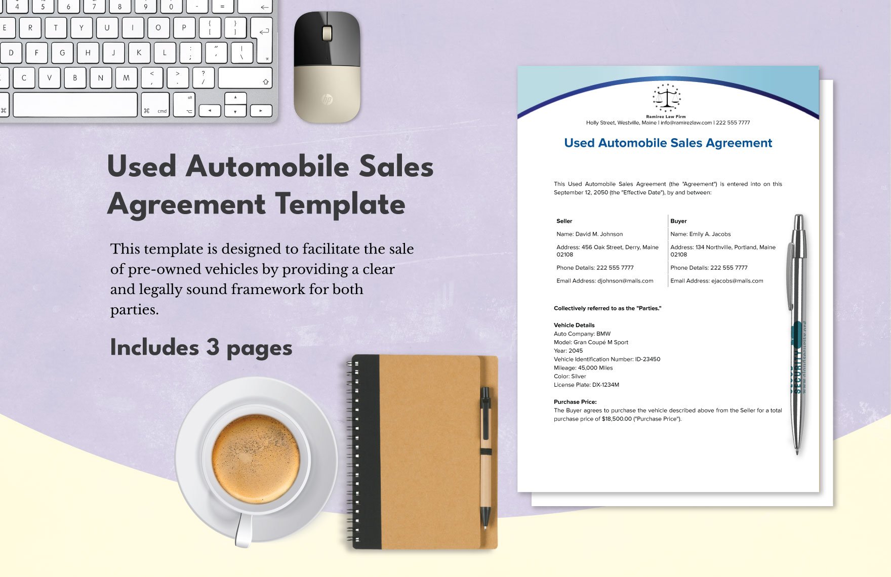 Used Automobile Sales Agreement Template in Word, Google Docs, PDF