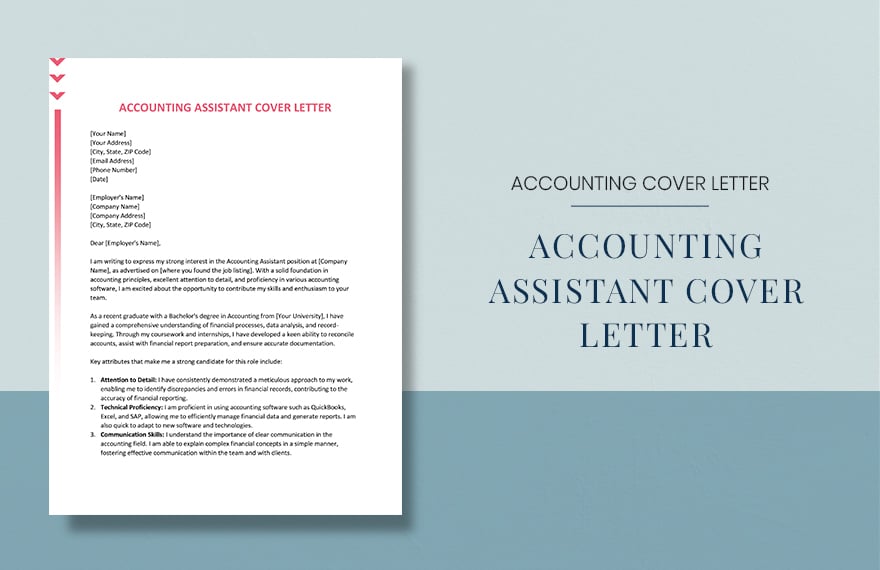 Accounting Assistant Cover Letter