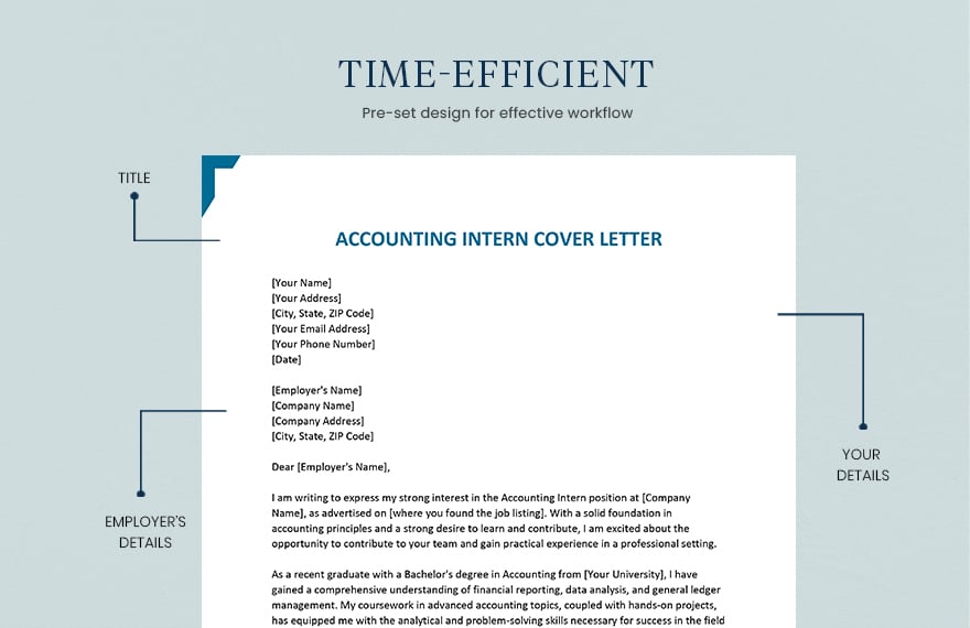 Accounting Intern Cover Letter
